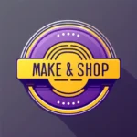 purple-yellow-illustrative-e-commerce-online-shop-logo-demo-purple-yellow-illustrative-e-commerce-online-shop-logo-purple-342070243